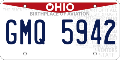 OH license plate GMQ5942