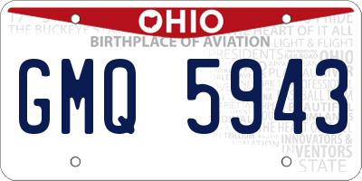 OH license plate GMQ5943