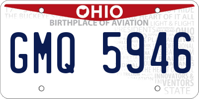 OH license plate GMQ5946