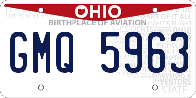 OH license plate GMQ5963