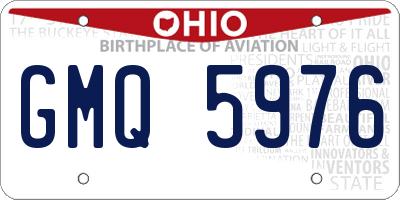 OH license plate GMQ5976