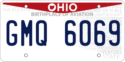 OH license plate GMQ6069