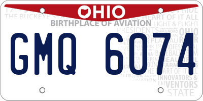 OH license plate GMQ6074