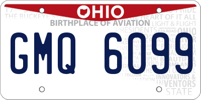 OH license plate GMQ6099