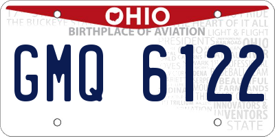 OH license plate GMQ6122