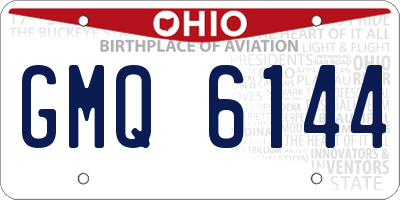 OH license plate GMQ6144