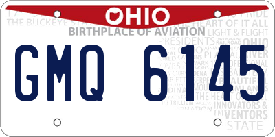 OH license plate GMQ6145