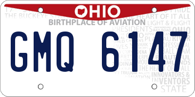 OH license plate GMQ6147