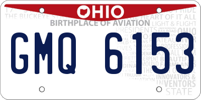 OH license plate GMQ6153