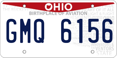 OH license plate GMQ6156