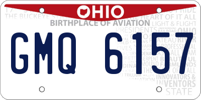 OH license plate GMQ6157