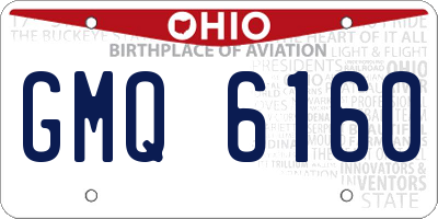 OH license plate GMQ6160