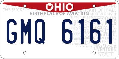 OH license plate GMQ6161
