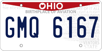 OH license plate GMQ6167