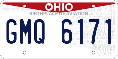 OH license plate GMQ6171