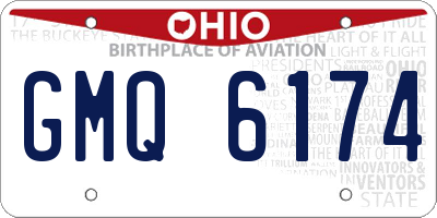 OH license plate GMQ6174