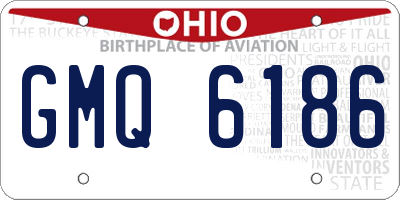 OH license plate GMQ6186