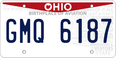 OH license plate GMQ6187