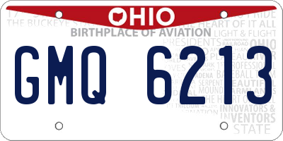 OH license plate GMQ6213