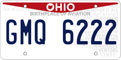 OH license plate GMQ6222