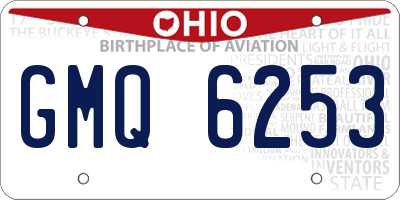 OH license plate GMQ6253