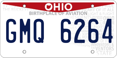 OH license plate GMQ6264