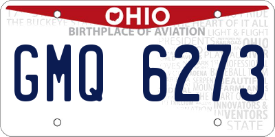 OH license plate GMQ6273