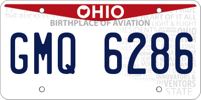 OH license plate GMQ6286