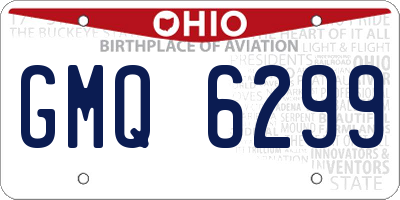 OH license plate GMQ6299