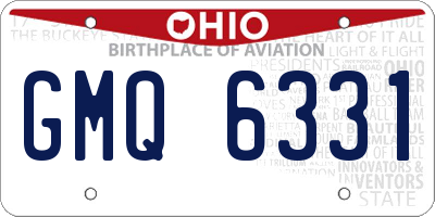 OH license plate GMQ6331