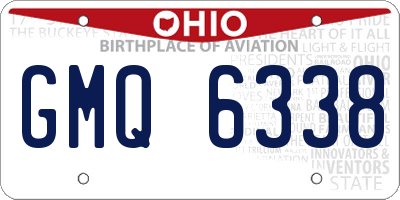 OH license plate GMQ6338