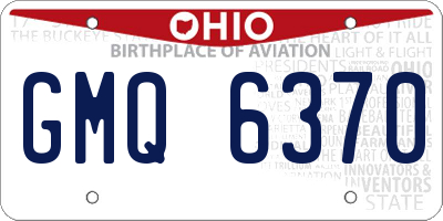 OH license plate GMQ6370
