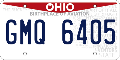 OH license plate GMQ6405