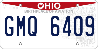 OH license plate GMQ6409