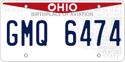 OH license plate GMQ6474