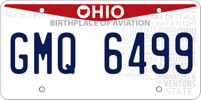 OH license plate GMQ6499