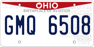 OH license plate GMQ6508