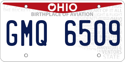 OH license plate GMQ6509