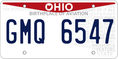 OH license plate GMQ6547