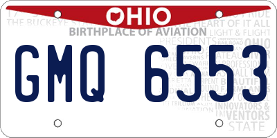 OH license plate GMQ6553
