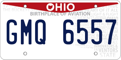 OH license plate GMQ6557