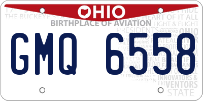 OH license plate GMQ6558