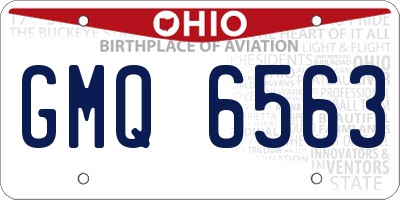 OH license plate GMQ6563