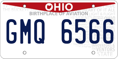 OH license plate GMQ6566