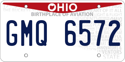 OH license plate GMQ6572