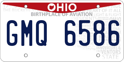 OH license plate GMQ6586
