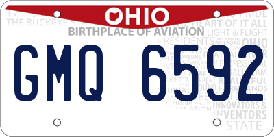 OH license plate GMQ6592