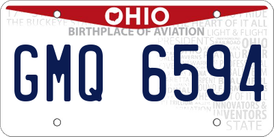 OH license plate GMQ6594