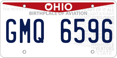 OH license plate GMQ6596