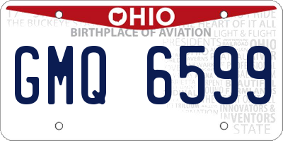 OH license plate GMQ6599